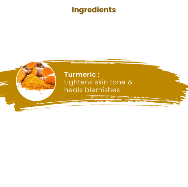 Ingredients of turmeric soap